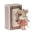 Maileg Princess Mouse Little Sister in Matchbox