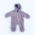 Fuzzy Fleece Hooded Jumpsuit - Lavender