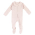 L'oved Baby 2-Way Zipper Footie - Blush