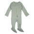 L'oved Baby 2-Way Zipper Footie - Seafoam