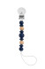 Loulou Lollipop Luna Pacifier Clip - Navy