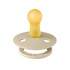 BIBS Pacifiers Colour Latex 2 Pack - Vanilla/Dark Oak