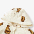MilkBarn - Honey Bear Reversible Waffle Knit/Quilted Hooded Jumpsuit
