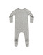 Quincy Mae Bamboo Zip Footie - Blue Ditsy