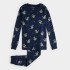 Petit Lem Fire- Breathing Dragon PJ Set - Navy Blue