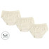 Basics Organic Cotton Girls Briefs Underwear White (3 Pack)