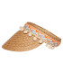 Headster Pompom Straw Visor