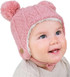 Ear Flap Beanies - Pink Bear
