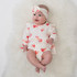 Long Sleeve Skirted Onesie - Heart Balloons