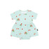 Short Sleeve Skirted Onesie - Strawberry Garden