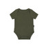 Ribbed Bamboo Short Sleeve Onesie - Forest Green