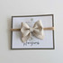 Honeycomb Cork Darla Bow Headband in Creamer