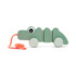 Done By Deer Pull Along Wiggle Toy - Green Croco Done By Deer Pull Along Wiggle Toy - Green Croco