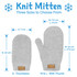 Jan & Jul Knit Mittens - Soft Grey