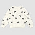 Miles the Label Bow Print on White Sweatshirt Miles the Label Bow Print on White Sweatshirt