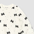 Miles the Label Bow Print on White Sweatshirt Miles the Label Bow Print on White Sweatshirt