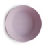 Mushie Round Dinnerware Bowls Set Of 2 - Soft Lilac  Mushie Round Dinnerware Bowls Set Of 2 - Soft Lilac