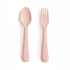Mushie Dinnerware Fork And Spoon Set - Blush Mushie Dinnerware Fork And Spoon Set - Blush