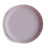 Mushie Round Dinnerware Plates Set Of 2 - Soft Lilac Mushie Round Dinnerware Plates Set Of 2 - Soft Lilac