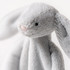 Jellycat Bashful Silver Bunny Comforter close up