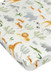 Loulou Lollipop Muslin Fitted Crib Sheet - Safari