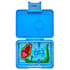 Yumbox Snack size Bento -  Surf Blue with Dinosaur Tray