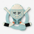 Loulou Lolllipop Silicone Teether- Hockey Helmet