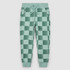 Miles the Label Dark Green Checkerboard Joggers