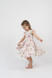 Ruffled Sleeves Twirl Dress - Floral Bliss
