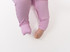 Ribbed Bamboo Sleeper with Fold-over Cuffs - Pastel Orchid