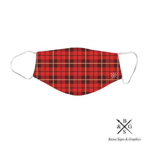 Face Cover - Wallace Ancient Red Plaid