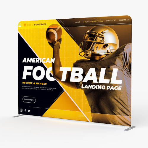 Tension Fabric Banner & Stand - 10' x 8'