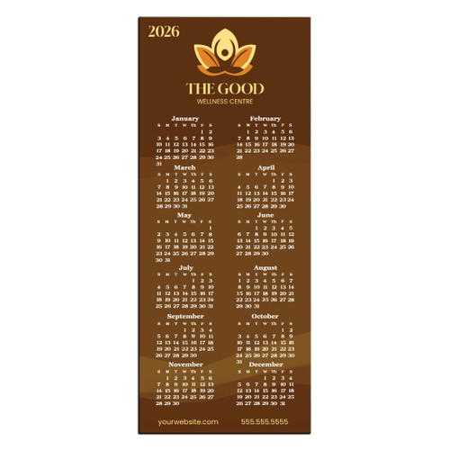 3.5" x 8.5" Magnetic Calendars
