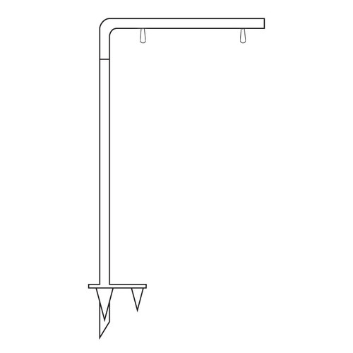 CB Style Condo Metal Yard Sign Post 