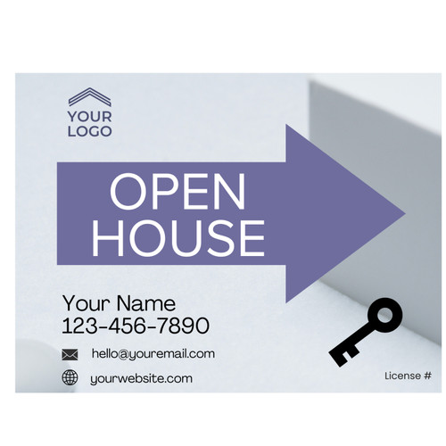 Open House Directional Sign - 02