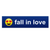 Emoji "Fall In Love" Rider - Blue Pattern