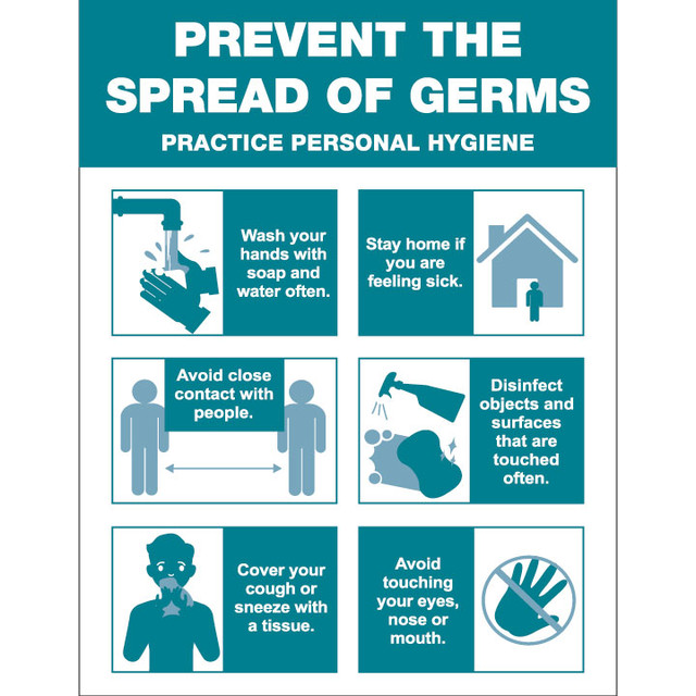 Prevent The Spread of Germs - Printable Download - Bazua Signs & Graphics