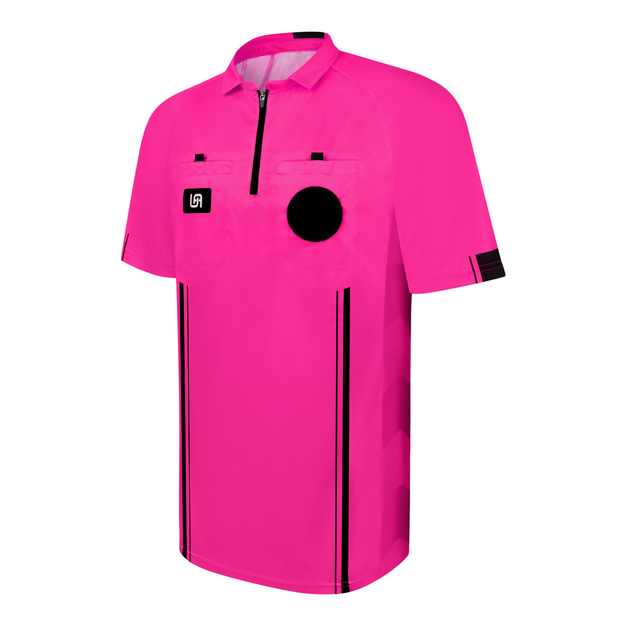 Elite Soccer Referee Jersey | Pink Zip-Collar Pro Standard | Referee Store