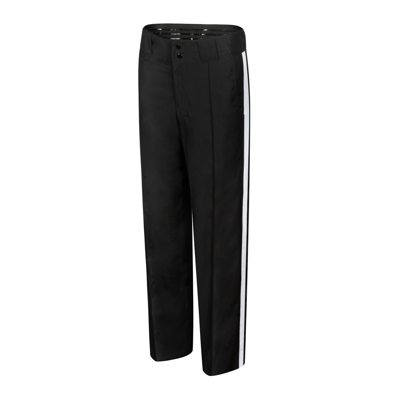 Black n Bianco Boys' Flat Front Slim Fit Trouser Pants in Black