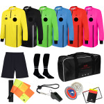 11 Pc Elite Soccer Referee Set - Long Sleeve Jersey
