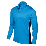 Smitty Men's BODY FLEX NCAA SOFTBALL Umpire Shirt - Long Sleeve (Bright Blue)