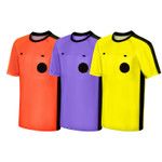 NCAA College Soccer Referee Jersey - Orange, Purple, Yellow NCAA College Soccer Referee Jersey - Orange, Purple, Yellow