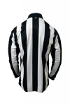 Honig's 2.25" Striped Long Sleeve Football/Lacrosse Referee Jersey w/Sublimated American Flag On Left Chest-Back