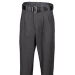 Smitty Classic Polyester Pleated Plate Umpire Pants w/ Expander Waistband-charcoal grey