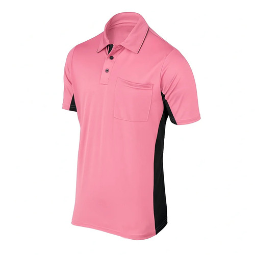 Smitty "MLB" Pink Umpire Shirt w/Black Side Panel 