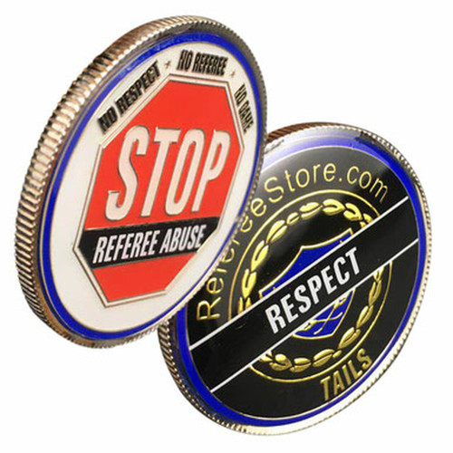 "RESPECT" Referee Coin - Front & Back Views