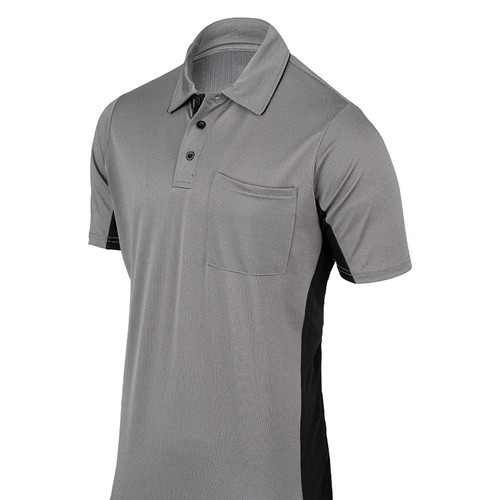 Smitty Body Flex Charcoal Umpire Shirt w/BK Side Panel