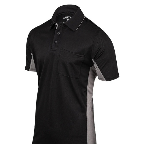 Smitty Body Flex Black Umpire Shirt w/CG Side Panel