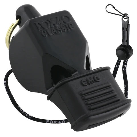 Fox 40 Classic CMG Referee Whistle with Wrist Lanyard | Referee Store