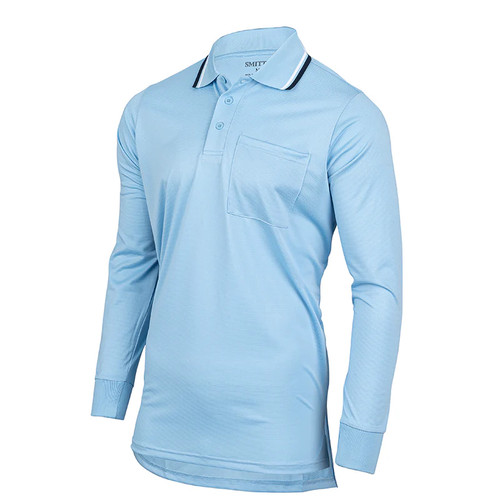 Smitty Pro Knit Powder Blue Long Sleeve Umpire Shirt